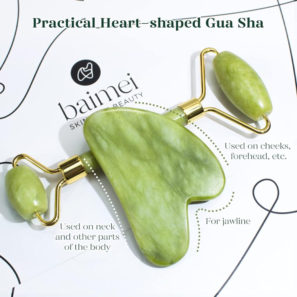 Refresh and Rejuvenate: BAIMEI IcyMe Gua Sha & Jade Roller Facial Tools Set