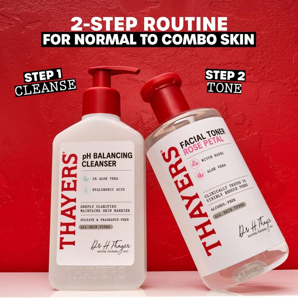 THAYERS Rose Petal Witch Hazel Toner – Nature’s Secret to Glowing, Hydrated Skin