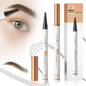 Achieve Perfect Brows with the 2 Pcs Microblading Eyebrow Pen – 2025 Upgraded Waterproof 4-Tip Pencil (06 Black Brown)