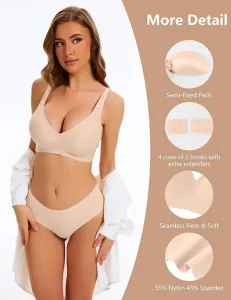 Deep V Bras for Women – Comfortable Lift Without Wires