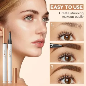 2 Pcs Microblading Eyebrow Pen – Waterproof Natural Brows