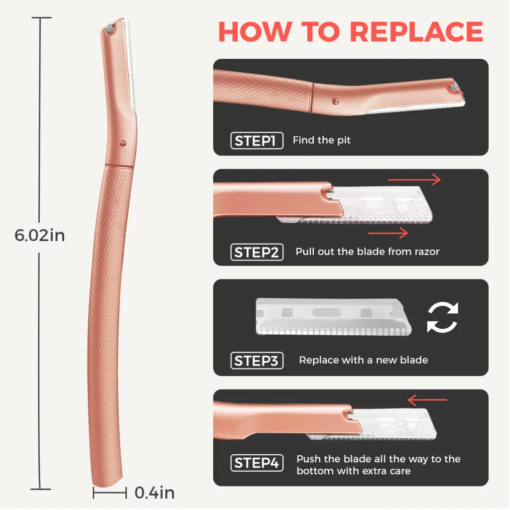 ZOMCHI Eyebrow Razor – Gentle Precision for Smooth, Defined Brows