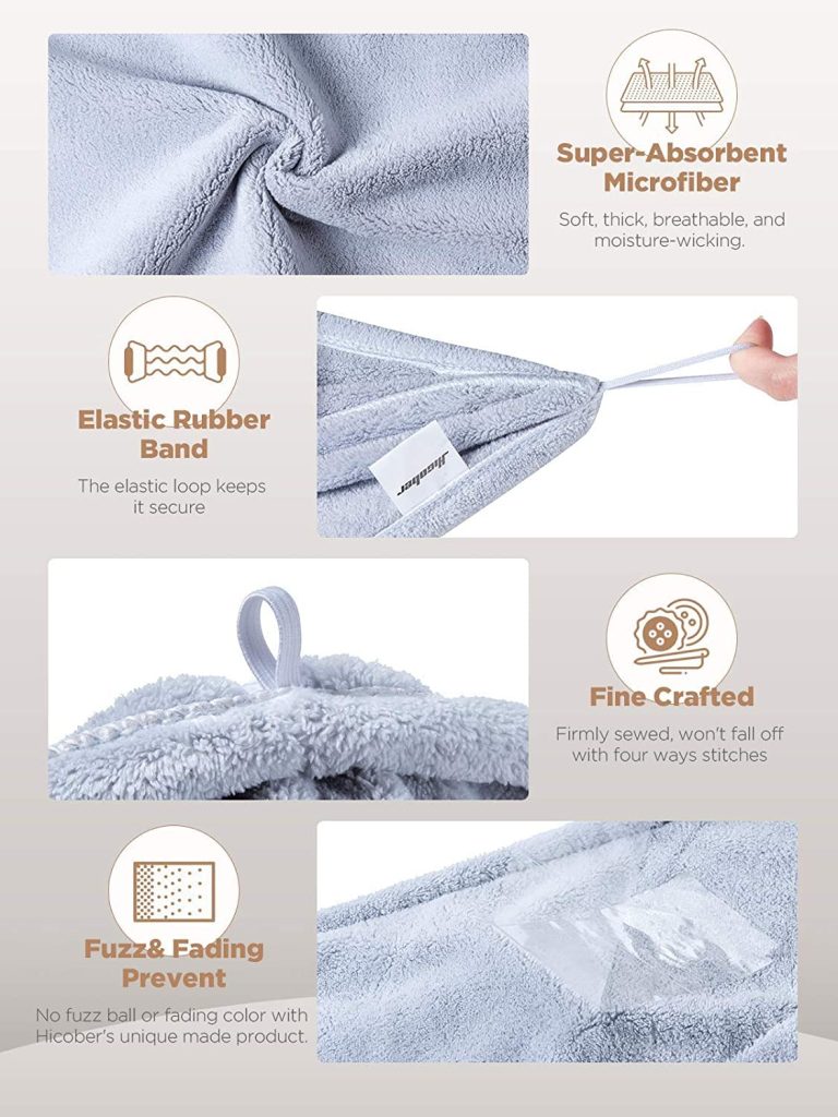 A lightweight microfiber hair towel designed to dry hair faster while minimizing frizz and breakage. Ideal for everyday use across all hair types.