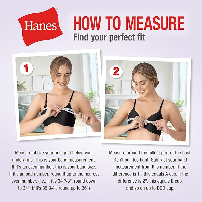 The Hanes Women's Racerback Cotton T-Back Bralette (3 Pack) is designed for women who want breathable comfort, gentle support, and irritation-free wear for everyday activities.Its soft cotton fabric and tag-free design make it especially appealing for sensitive skin and humid climates.