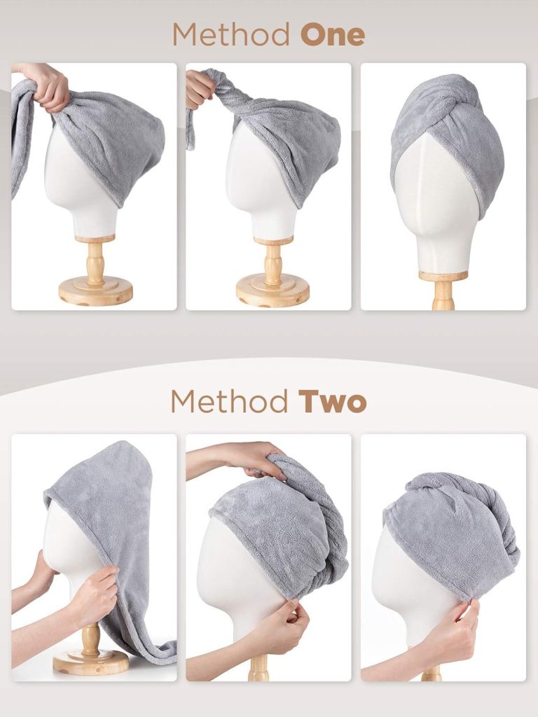 A lightweight microfiber hair towel designed to dry hair faster while minimizing frizz and breakage. Ideal for everyday use across all hair types.