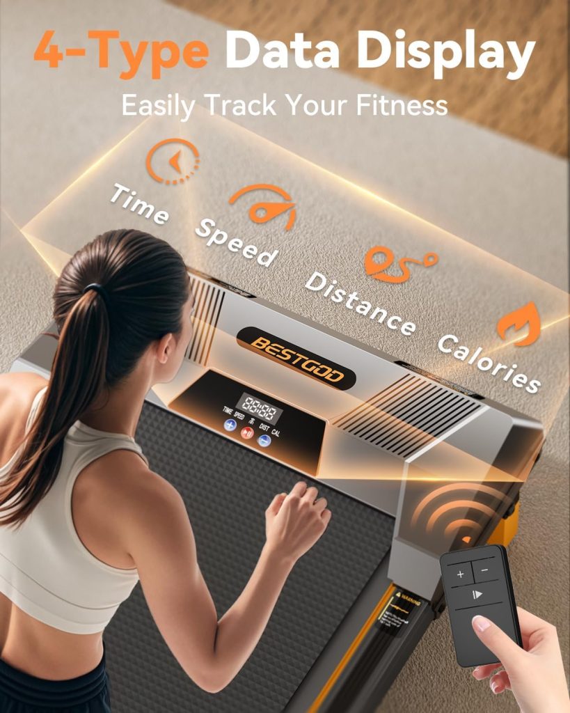 The BestGod Walking Pad Treadmill is a compact incline treadmill designed for home and office use. It allows you to walk while working, helping you stay active without needing a large workout space.