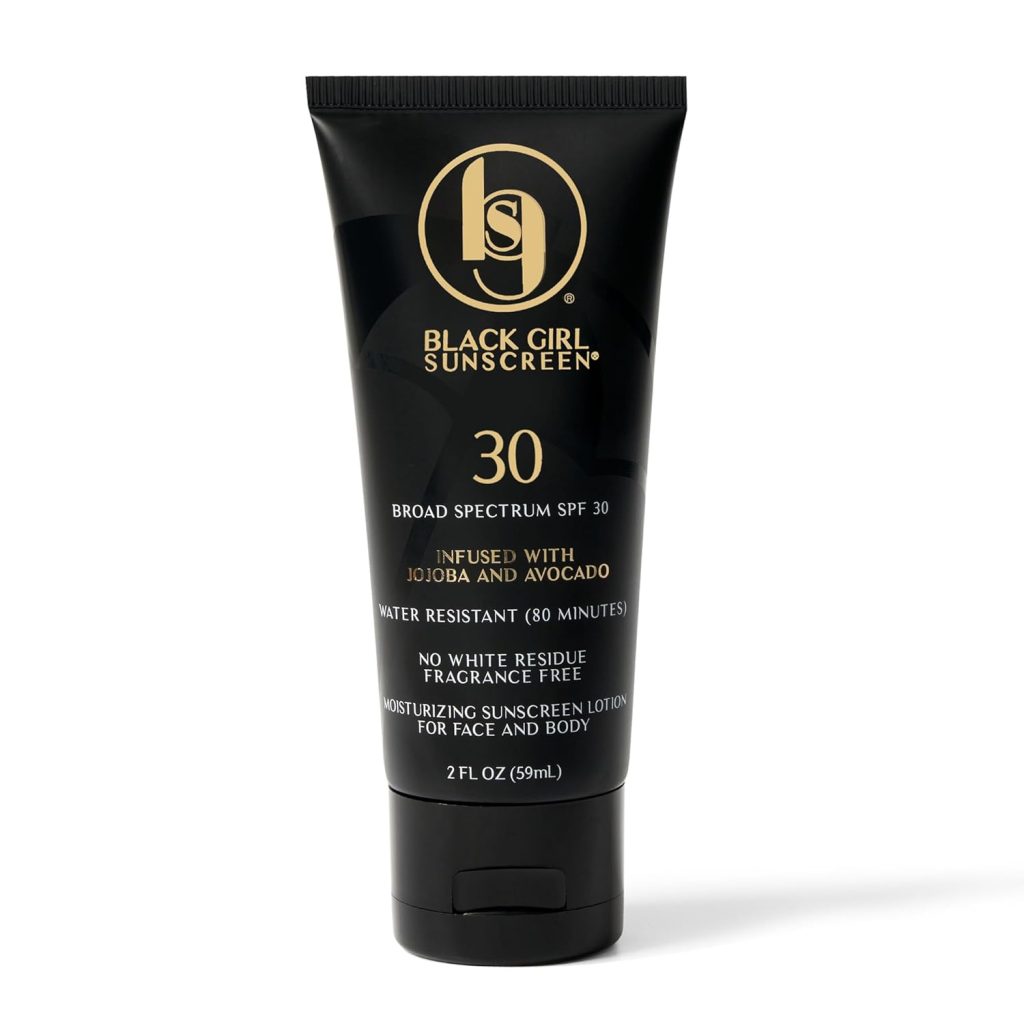A lightweight SPF 30 sunscreen designed for melanin-rich skin that hydrates while protecting against daily sun exposure. Non-greasy, comfortable, and suitable for face and body use.