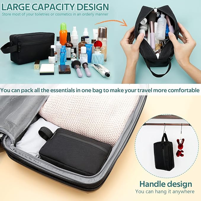 A smart, water-resistant toiletry bag designed to keep your hygiene essentials clean, organized, and accessible wherever you go. Ideal for maintaining freshness and confidence during travel.