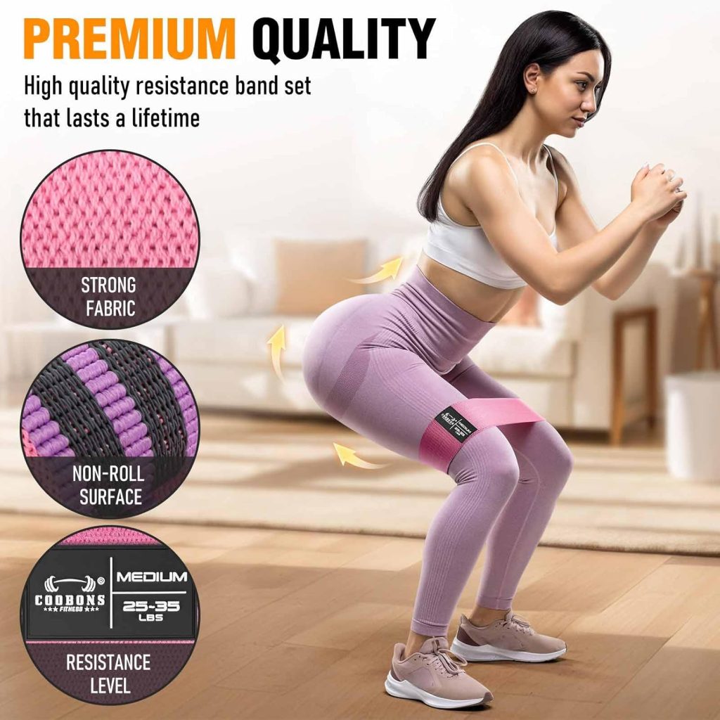 Fabric resistance bands are a simple yet powerful fitness accessory designed to improve strength, flexibility, and muscle activation. These non-slip bands provide a comfortable alternative to traditional rubber bands for home and gym workouts.
