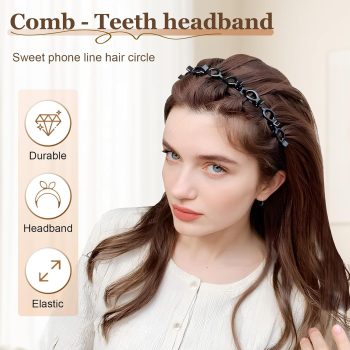 Headband with Clips for Easy Multi-Layer Hairstyles