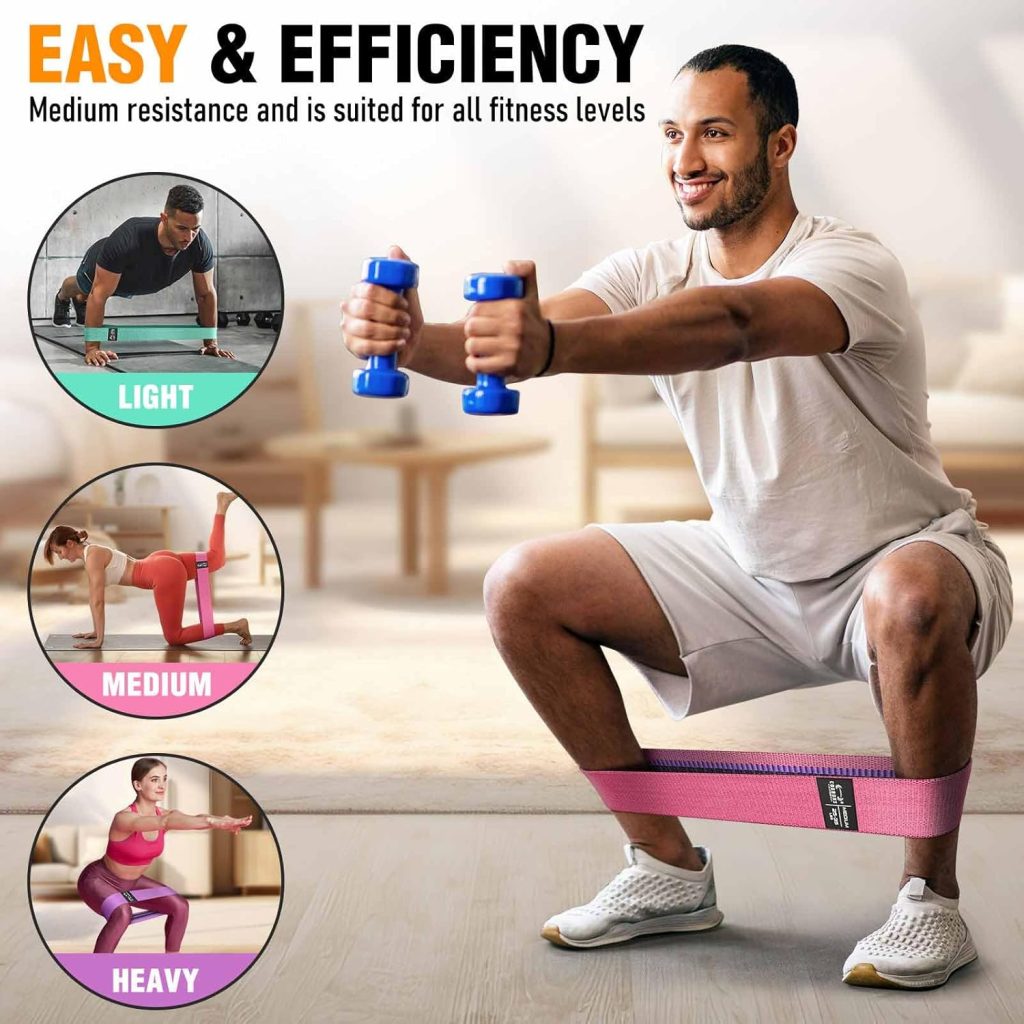 Fabric resistance bands are a simple yet powerful fitness accessory designed to improve strength, flexibility, and muscle activation. These non-slip bands provide a comfortable alternative to traditional rubber bands for home and gym workouts.