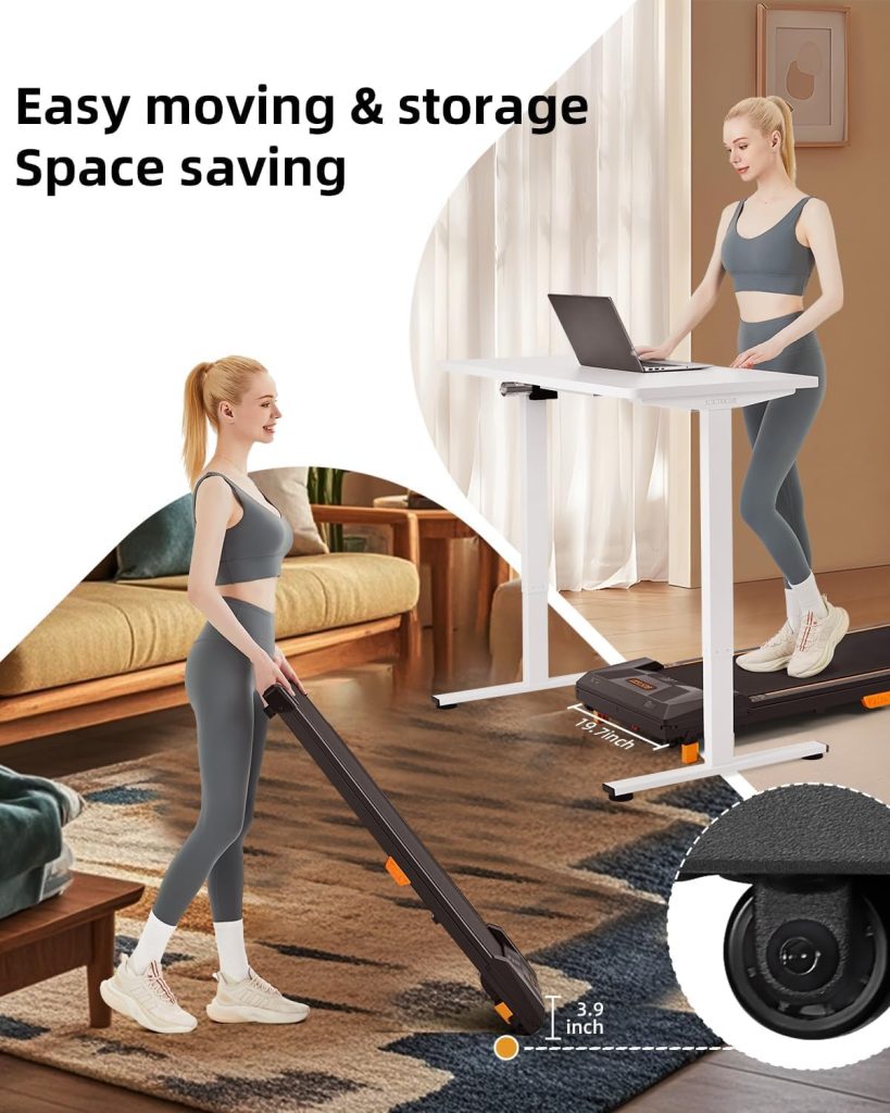 The BestGod Walking Pad Treadmill is a compact incline treadmill designed for home and office use. It allows you to walk while working, helping you stay active without needing a large workout space.