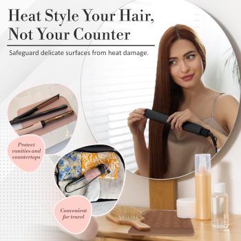 Heat Resistant Mat for Curling Iron & Flat Iron | Safe Styling Pad – LoookNow