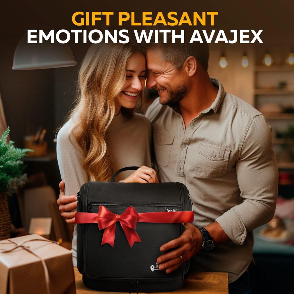 A waterproof hanging toiletry bag designed to keep skincare, cosmetics, and hygiene products organized, protected, and easy to access while traveling. Ideal for maintaining cleanliness and confidence wherever you go.