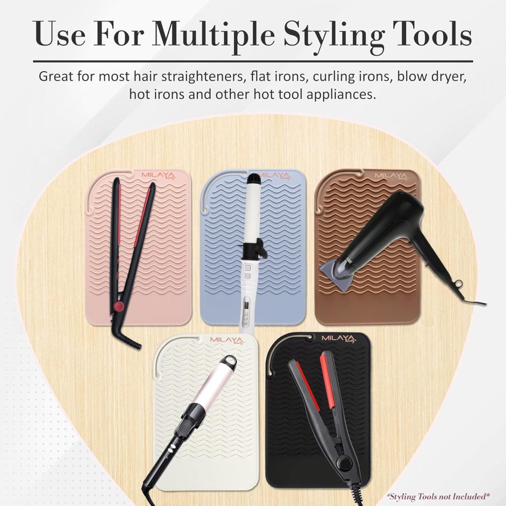 Heat Resistant Mat for Curling Iron & Flat Iron | Safe Styling Pad – LoookNow