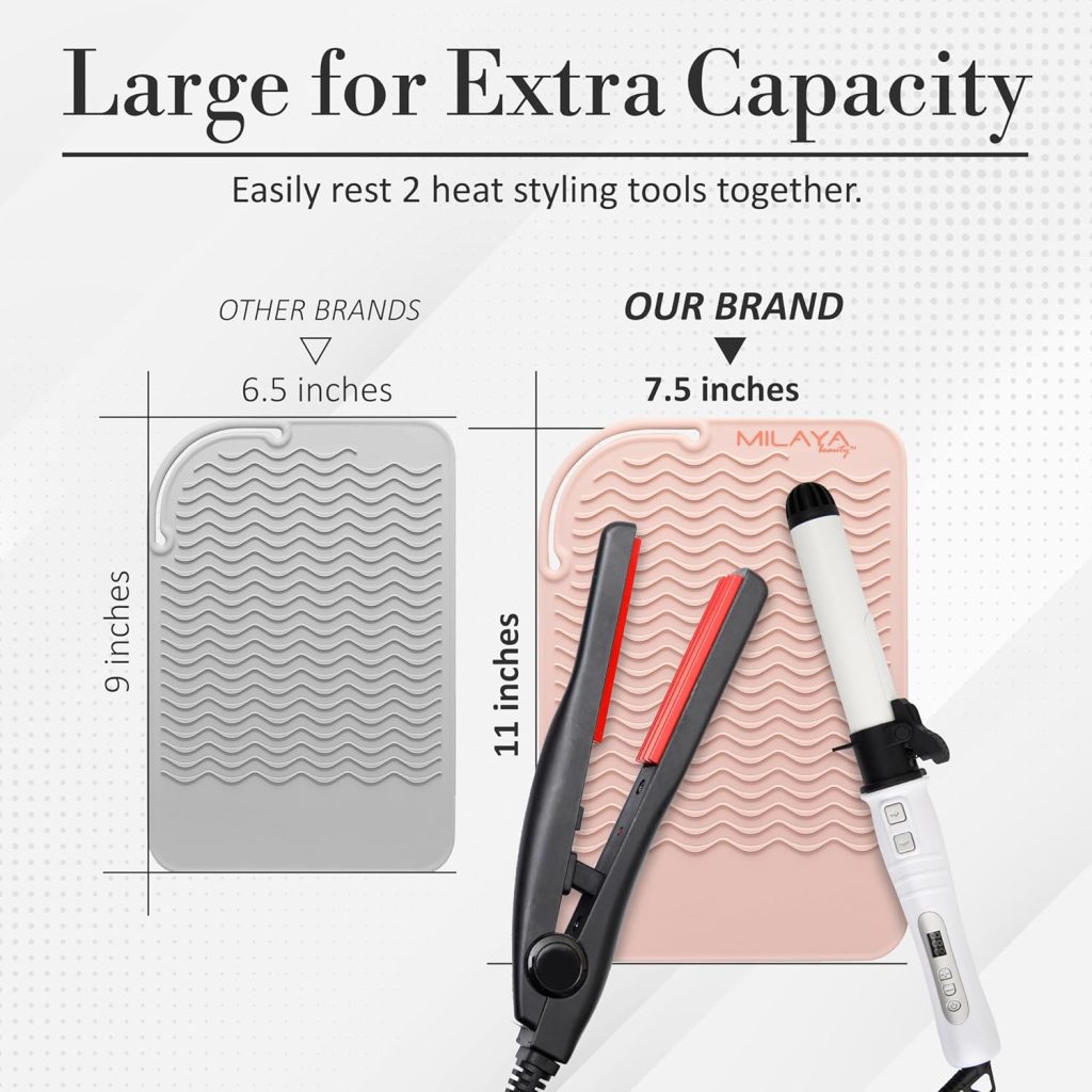 Heat Resistant Mat for Curling Iron & Flat Iron | Safe Styling Pad – LoookNow