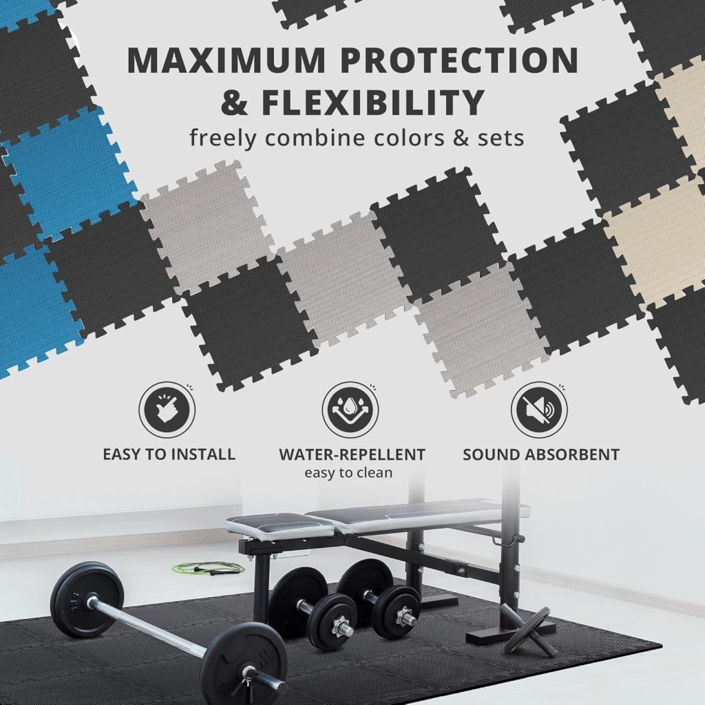 The bemaxx Gym Mats Set offers a clean, cushioned, and protective surface for workouts, helping you stay comfortable and confident even during intense sessions. Designed for durability and hygiene, it’s ideal for home fitness and multi-use spaces.
