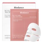 BIODANCE Bio-Collagen Real Deep Mask, Hydrating Overnight Hydrogel Mask, Pore Minimizing, Elasticity, Plumping Improvement, Korean Skincare, Stocking Stuffers for Teen Girls | 1.19oz(34g) x 4ea
