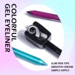 Ownest 3-Color Blue Gel Eyeliner Set – Matte, Shimmer & Pearl Metallic Eyeliner Pencils with Sharpener for Professional Eye Makeup