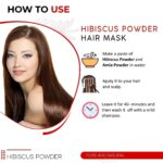 aj Hibisc.us Powder for Hair Care, Skin, Face Pack, Mask, Eating, Drinking, Tea, DIY | Pure Natural Rosa-sinensis | Sun Dried Gudhal Flower | 50 gm