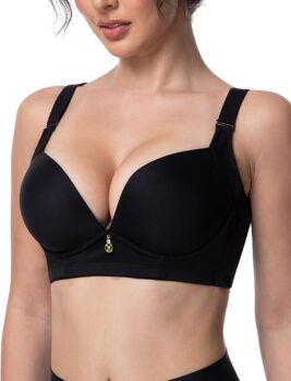 FallSweet Wireless Plunge Bra – Add 2 Cups, Back Smoothing