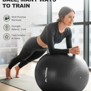 Trideer Exercise Ball – Anti-Burst Stability Trainer