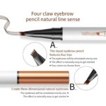 Claw Liquid Eyebrow Pencil – Waterproof, Natural Microblading Effect with Fine Tip (Shade 5# Brown)