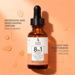 Sapi Anito 8in1, Face Serum Vitamin C, Niacinamide, Collagen, Kojic Acid, Turmeric, Vitamin E, Hyaluronic Acid, Retinol, Skin Care, Facial Moisturizer, Hydrating Serum, Targets Wrinkles,1 fl oz.
