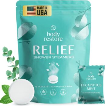 Body Restore Shower Steamers – Relaxing Eucalyptus Aromatherapy