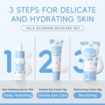 Milk Skin Care for Kids Gift Set - Milk Skincare for Teens 10-12, Kids Skin Care Set for Girls Ages 8-12 Shrink Pores, Hydrating, Teen Skin Care Kit Christmas Gifts for Teenage Girls Friends Moms