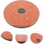 Body Shaping Twisting Waist Disc Exercise Rotating Board Small Indoor Fitness Equipment Orange Waist Trainer for Core Workout and Abdominal Muscle Strengthening