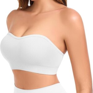 SilkEase Strapless Bandeau Bra – Non-Slip Wireless Comfort