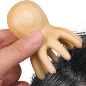 ZenTouch Wooden Head Massager – Stress-Relief Scalp Tool