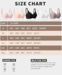 V Neck Wireless Bras for Women No Underwire Seamless Bra Full Coverage No Wire Tshirt Bras