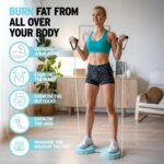 Waist Twister Machine Exercise Tool, Ab Twister Board with The Smart LED Digital Monitor, Noiseless Ab Twister for Home Gym Equipment, 300 Lbs Weight Capacity Workout Equipment for Women, Blue