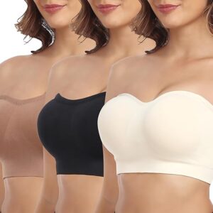 OBICUM Strapless Bra – Comfortable Non-Slip Silicone Bandeau