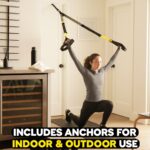 TRX All-In-One Home Gym System – Complete Suspension Training Kit for Strength Training, HIIT & Full-Body Workouts at Home or Outdoors, Includes Indoor & Outdoor Anchors