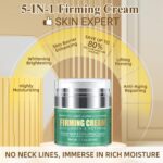 Anti Aging Firming Neck Cream, 5-IN-1 Face Tighten and Lift Neck Cream, Anti Wrinkle Neck Retinol & Collagen Cream, Chest Neck & Face Lifting|Repairing|Moisturzing Skin Care for Men & Women - New