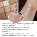 K’APEINE 9-Color Shimmer Eyeshadow Palette – Brown & Nude Glitter Shades, Long-Lasting, Waterproof Sparkle Eye Makeup