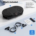 Vibration Plate Exercise Machine with 120 Speed Levels, 9 Program Modes and Remote Control - 15 Min Timer, 300 lbs Capacity Vibrate Stand Shake Board for Full Body Workout, Fat Burner and Toning