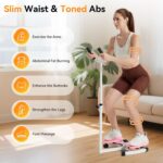 Freepi Waist Twister Machine Exercise,Ab Workout Equipment With 300lbs,Waist & Abdomen Muscle Home Exercise Equipment,Adjustable Silent Ab Twisting Board for Women Man