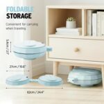 Waist Twister Machine Exercise Tool, Ab Twister Board with The Smart LED Digital Monitor, Noiseless Ab Twister for Home Gym Equipment, 300 Lbs Weight Capacity Workout Equipment for Women, Blue