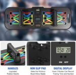 Push Up Board With Counter,Pushup Board For Men and Women,Foldable Gym Strength Training Fitness Equipment,Calisthenics Equipment