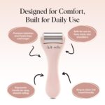 Kitsch Ice Roller for Face – Stainless Steel Face Ice Roller to Reduce Puffiness, Redness & Headaches – Cooling Facial Roller for Skin Care, Irritation Relief & Spa-Like Experience at Home - Pink