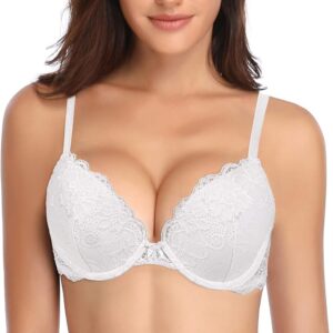 Deyllo Push Up Lace Bra – Add One Cup Lift