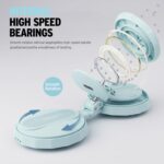 Waist Twister Machine Exercise Tool, Ab Twister Board with The Smart LED Digital Monitor, Noiseless Ab Twister for Home Gym Equipment, 300 Lbs Weight Capacity Workout Equipment for Women, Blue