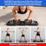 Push Up Board With Counter,Pushup Board For Men and Women,Foldable Gym Strength Training Fitness Equipment,Calisthenics Equipment