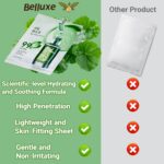 Centella Asiatica Face Mask – 10 Pack Calming Korean Sheet Masks – Repairing Facial Mask for Redness & Irritated Skin – Soothing Face Mask for Sensitive Skin Care