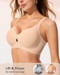 Wireless Bras for Women No Underwire Jelly Bras Seamless Push Up Full Coverage Bralettes Comfortable Everyday Bra