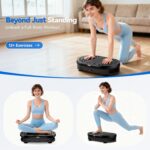 Vibration Plate Exercise Machine with 120 Speed Levels, 9 Program Modes and Remote Control - 15 Min Timer, 300 lbs Capacity Vibrate Stand Shake Board for Full Body Workout, Fat Burner and Toning